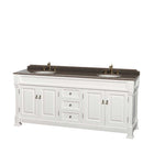 Andover 80 Inch Double Bathroom Vanity in White - 3