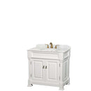 Andover 36 Inch Single Bathroom Vanity in White - 3