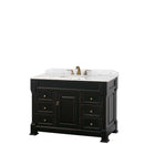 Andover 48 Inch Single Bathroom Vanity in Black - 5