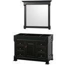 Andover 48 Inch Single Bathroom Vanity in Black - 2