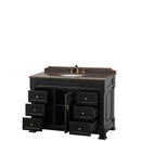 Andover 48 Inch Single Bathroom Vanity in Black - 4