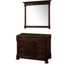 Andover 48 Inch Single Bathroom Vanity in Dark Cherry - 2
