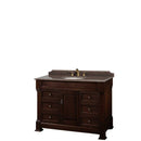 Andover 48 Inch Single Bathroom Vanity in Dark Cherry - 3