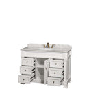 Andover 48 Inch Single Bathroom Vanity in White - 6