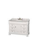 Andover 48 Inch Single Bathroom Vanity in White - 5