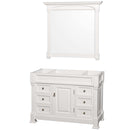 Andover 48 Inch Single Bathroom Vanity in White - 2