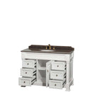 Andover 48 Inch Single Bathroom Vanity in White - 4