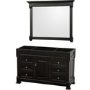 Andover 55 Inch Single Bathroom Vanity in Black - 2