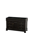 Andover 55 Inch Single Bathroom Vanity in Black