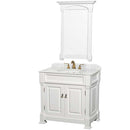 Andover 36 Inch Single Bathroom Vanity in White - 5