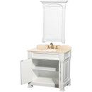 Andover 36 Inch Single Bathroom Vanity in White - 6