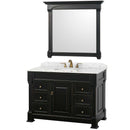 Andover 48 Inch Single Bathroom Vanity in Black - 7