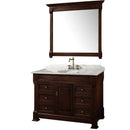 Andover 48 Inch Single Bathroom Vanity in Dark Cherry - 5