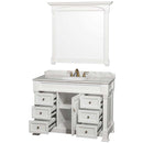 Andover 48 Inch Single Bathroom Vanity in White - 8