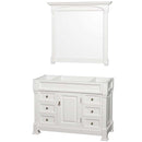 Andover 48 Inch Single Bathroom Vanity in White - 9