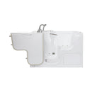 Ella Wheelchair Transfer 36"x55" Acrylic Air and Hydro Massage w/ Independent Foot Massage Walk-In Bathtub with Left Outward Swing Door, 5 Piece Fast Fill Faucet, 2" Dual Drain