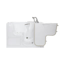 Ella Wheelchair Transfer 36"x55" Acrylic Air and Hydro Massage w/ Independent Foot Massage Walk-In Bathtub with Right Outward Swing Door, 5 Piece Fast Fill Faucet, 2" Dual Drain