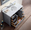 Ariel Cambridge 43" Single Sink Vanity Set in Grey 5