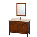 Wyndham Collection Hatton 48" Single Bathroom Vanity - Light Chestnut WC-1616-48-SGL-VAN-CLT