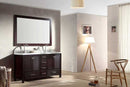 Ariel Bath Cambridge 61" Double Sink Vanity Set in Espresso 2