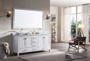 Ariel Cambridge 73" Double Sink Vanity Set in White 2