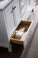 Ariel Cambridge 73" Double Sink Vanity Set in White 5