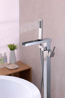 Anzzi Union 2-Handle Claw Foot Tub Faucet with Hand Shower in Polished Chrome FS-AZ0059CH 7