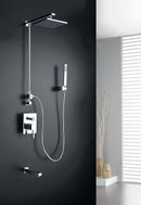 Anzzi Byne Single Handle Wall Mounted Showerhead and Bath Faucet Set in Polished Chrome 7