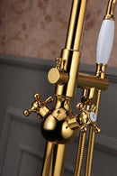 Anzzi Bridal 3-Handle Claw Foot Tub Faucet with Hand Shower in Gold FS-AZ0061RG 6