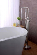 Anzzi Victoria 2-Handle Claw Foot Tub Faucet with Hand Shower in Brushed Nickel FS-AZ0031BN 3