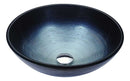 Anzzi Posh Series Deco-Glass Vessel Sink in Brushed Dusk LS-AZ286