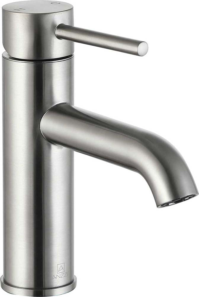 Anzzi Valle Single Hole Single Handle Bathroom Faucet in Brushed Nickel L-AZ107BN