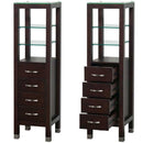 Wyndham Collection Daytona 71" Double Bathroom Vanity Set - Espresso w/ Drawers & Cabinet WC-A-W2200-71-ESP-SET 7