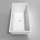 Wyndham Collection Sara 63" Soaking Bathtub - White WC-BTK1514-63 3