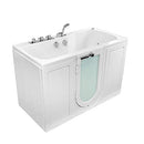 Ella's Bubbles O2SA3260H-L Ella Tub4Two 32" x 60" Acrylic Hydro Massage Walk-in Tub with Left Outward Swing Door, Thermostatic Faucet, Dual 2" Drains, 32" x 60" x 42", White