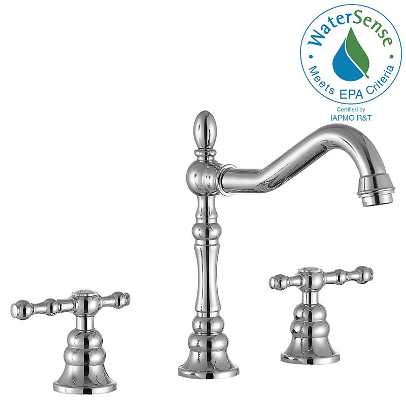 Anzzi Highland 8 in. Widespread 2-Handle Bathroom Faucet in Polished Chrome L-AZ184CH 2