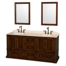 Wyndham Collection Rochester 72" Double Bathroom Vanity - Cherry WC-J231-72-DBL-VAN-CHE 2