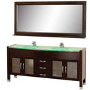 Wyndham Collection Daytona 71" Double Bathroom Vanity Set - Espresso w/ Drawers WC-A-W2200-71-ESP