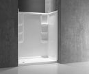 Anzzi Vasu 60 in. x 36 in. x 74 in. 3-piece DIY Friendly Alcove Shower Surround in White