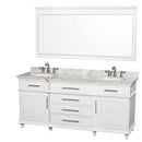 Wyndham Collection Berkeley 72" Double Bathroom Vanity - White WC-1717-72-DBL-WHT 5