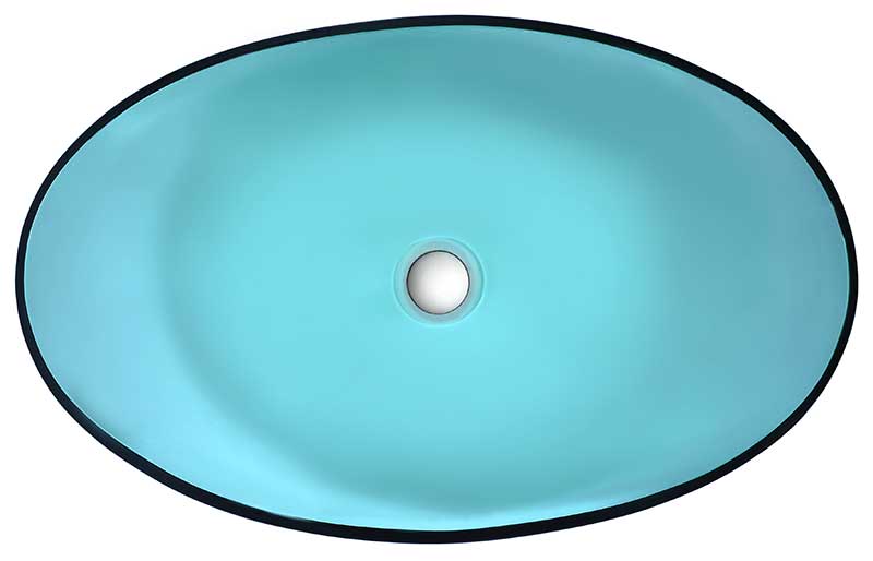 Anzzi Tale Series Deco-Glass Vessel Sink in Lustrous Green LS-AZ8121 8