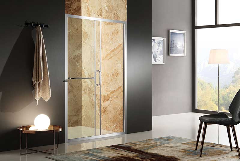 Anzzi Regent 48 in. x 72 in. Framed Sliding Shower Door in Polished Chrome with Handle SD-AZ02BCH-L 3