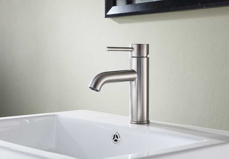 Anzzi Valle Single Hole Single Handle Bathroom Faucet in Brushed Nickel L-AZ107BN 2