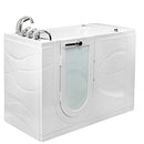 Ella's Bubbles OAZ3052D-HB-L Zen Air and Hydro Massage Acrylic Walk-In Bathtub, Left Outward Swing Door, Dual 2" Drains, White
