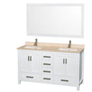 Wyndham Collection Sheffield 60" Double Bathroom Vanity - White WC-1414-60-DBL-VAN-WHT 2