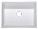 Anzzi Roine Farmhouse Reversible Apron Front Solid Surface 24 in. Single Basin Kitchen Sink in White K-AZ221-1A 2