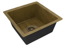Anzzi Erzurum Drop-in Handmade Copper 16 in. 0-Hole Single Bowl Kitchen Sink in Hammered Antique Copper SK-004 6