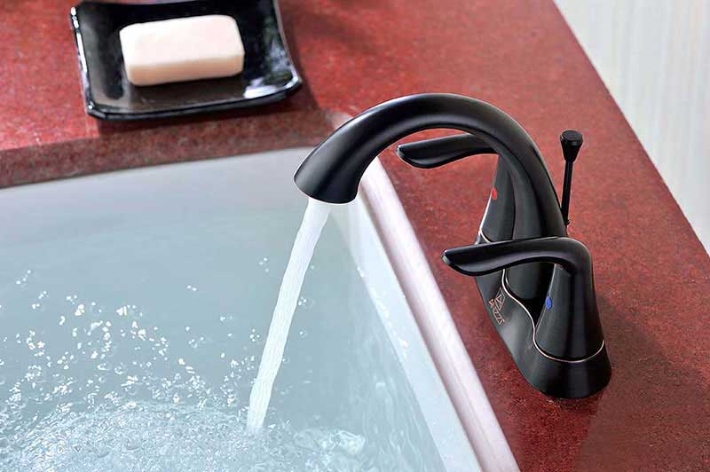 Anzzi Cadenza Series 2-Handle Bathroom Sink Faucet in Oil Rubbed Bronze 6