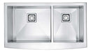 Anzzi Elysian Farmhouse 36 in. 60/40 Double Bowl Kitchen Sink with Faucet in Polished Chrome KAZ36203AS-035 4