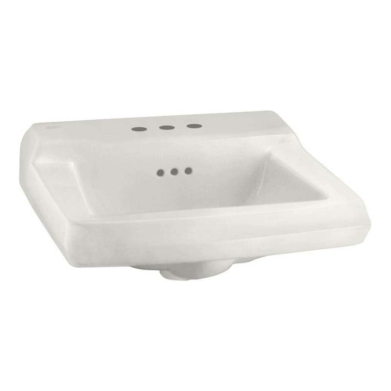 American Standard 0124.024.020 Comrade Wall-Mount Bathroom Sink for Wall Hanger in White